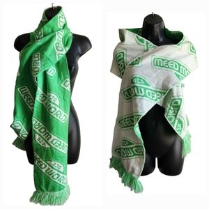 WEEDWORLD 420 Marijuana Cannabis Neck Scarf  Unisex Reversible  9"×72"